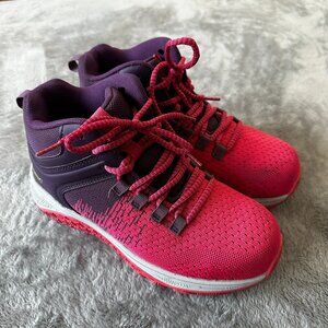 Women's Lace Up Boots - Pink and Purple